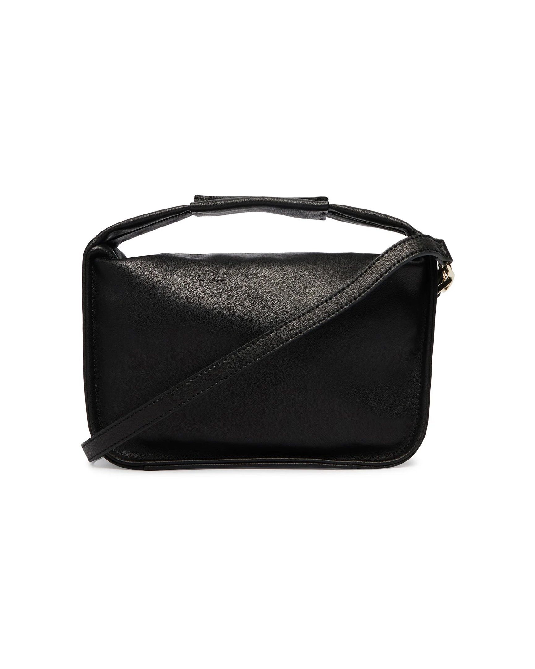 Patrizia Pepe Padded Leather Shoulder Bag — Black, view 2