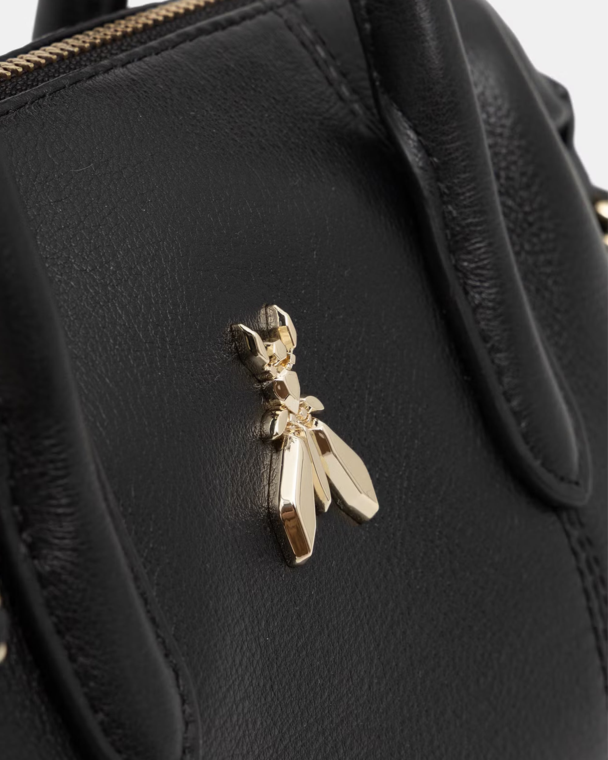 Patrizia Pepe Top Handle Bag — Black, view 3