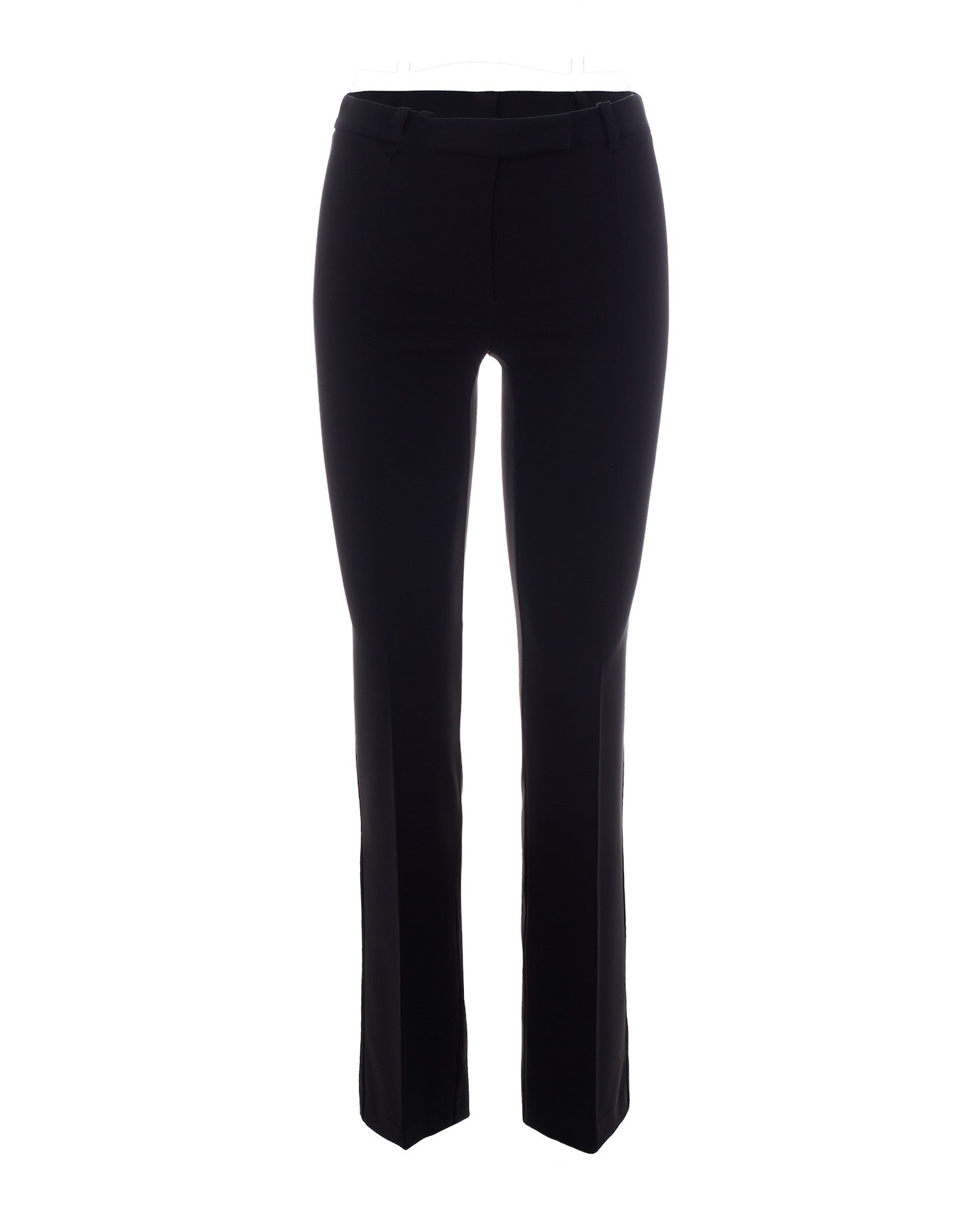 Patrizia Pepe Slim Crepe Trousers — Black by Patrizia Pepe