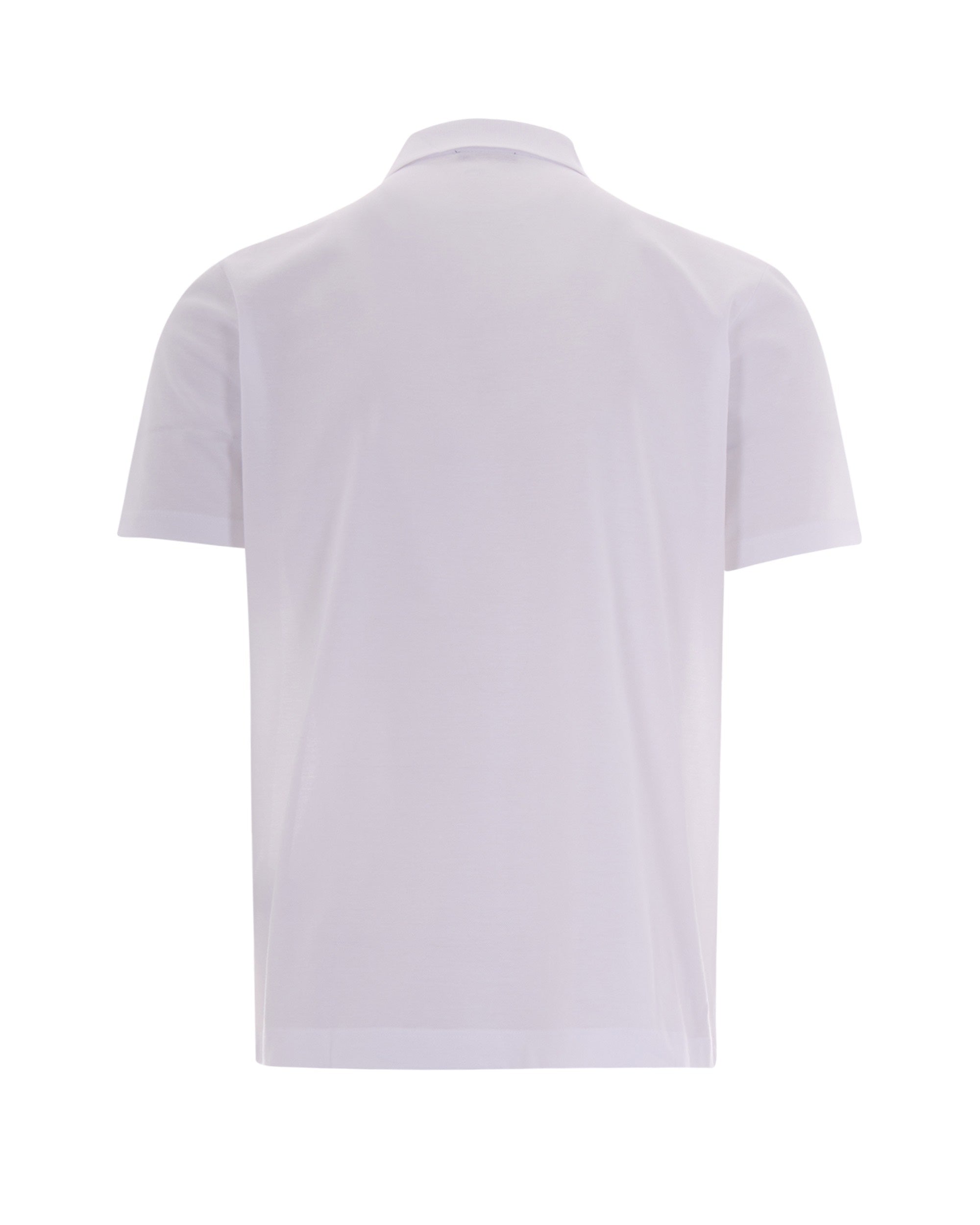 Paul & Shark Double Piqué Cotton Polo Shirt — White, view 2