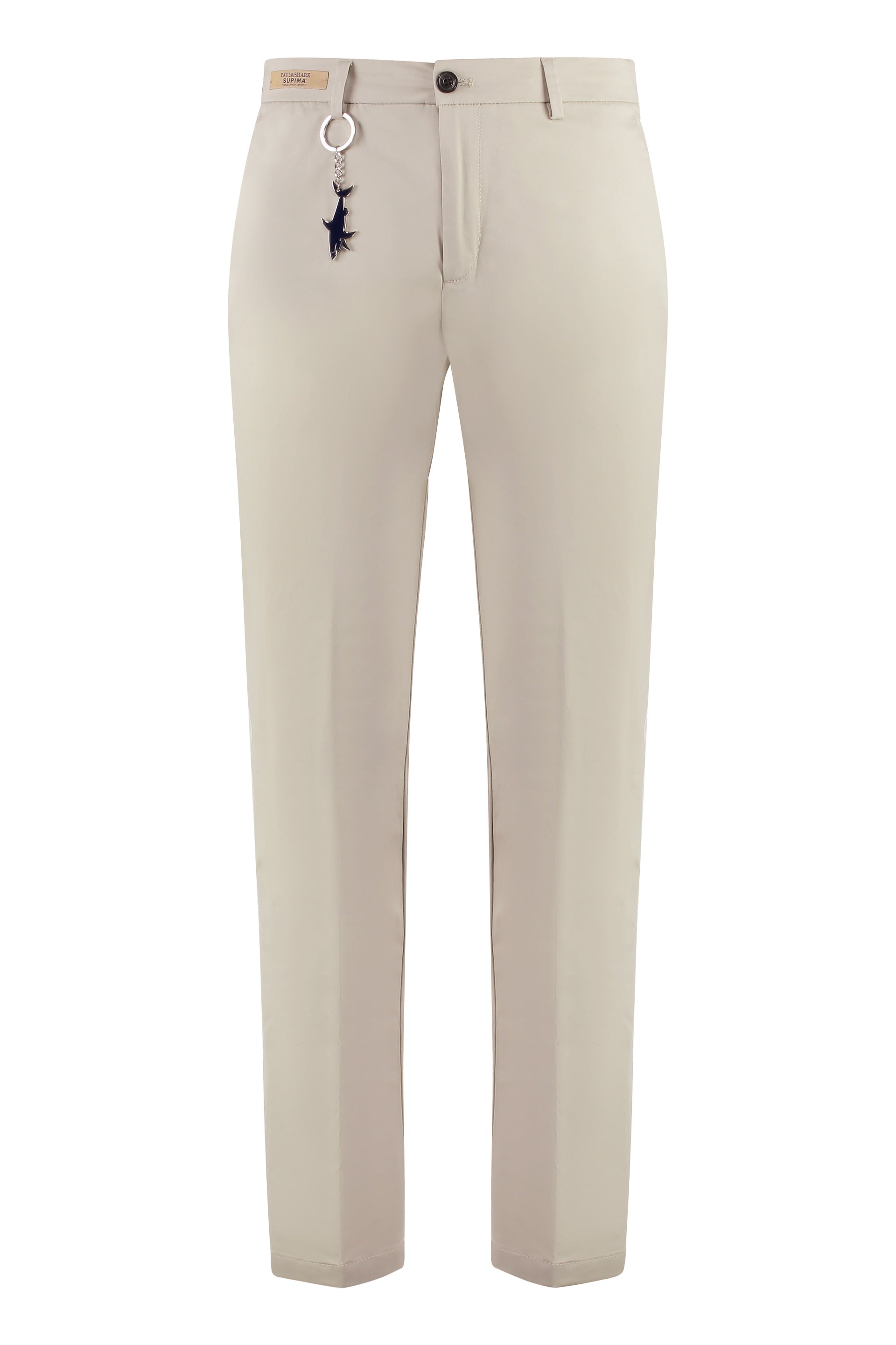Paul & Shark Stretch Cotton Trousers — Beige by Paul & Shark