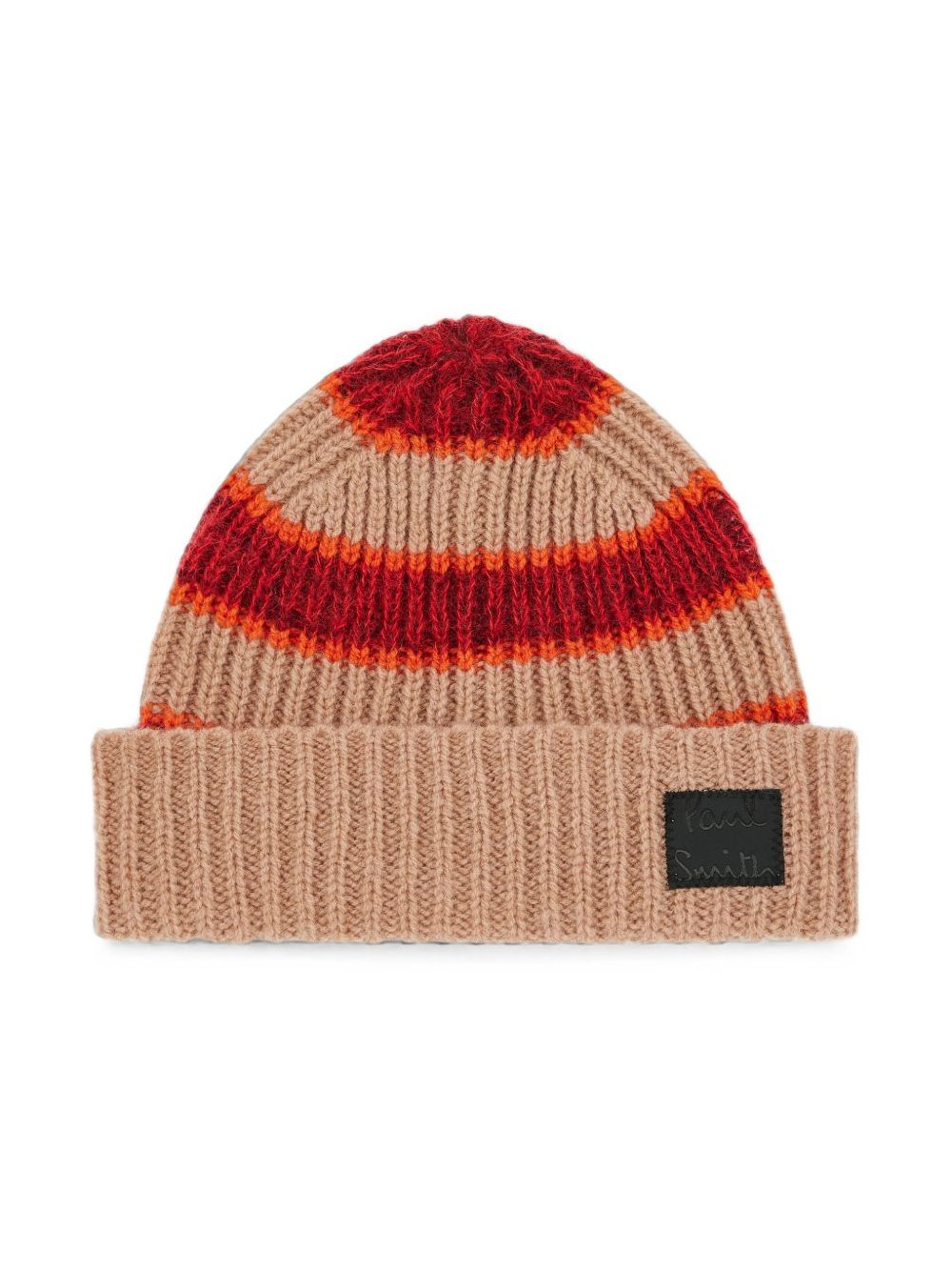 Paul Smith Striped Mohair and Wool Beanie — Beige by Paul Smith