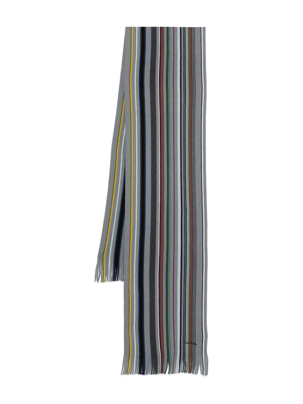 Paul Smith Striped Scarf — Grey by Paul Smith