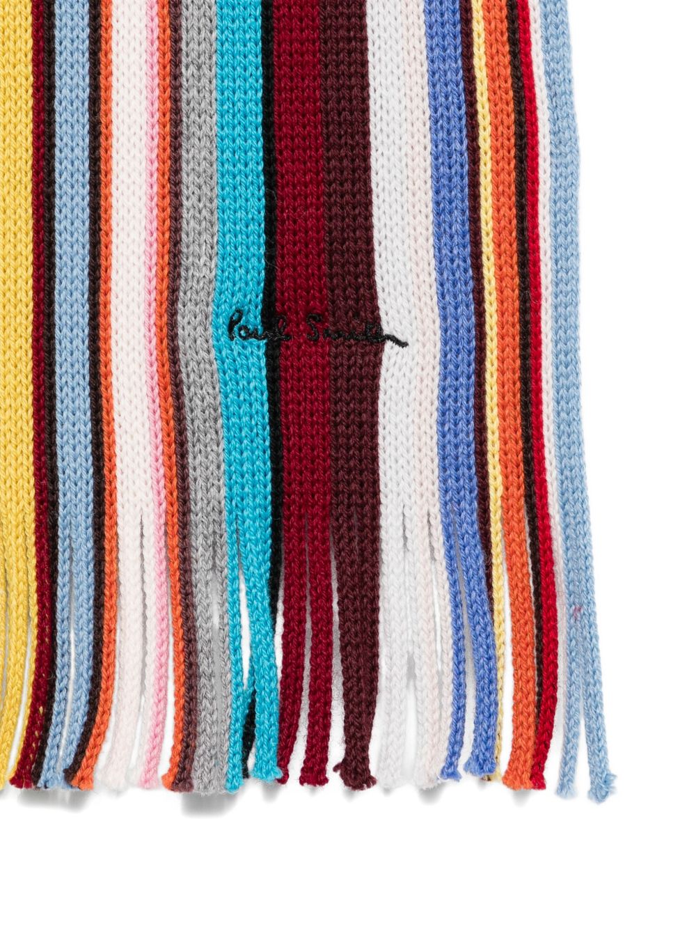 Paul Smith Striped Wool Scarf — Multicolor, view 3