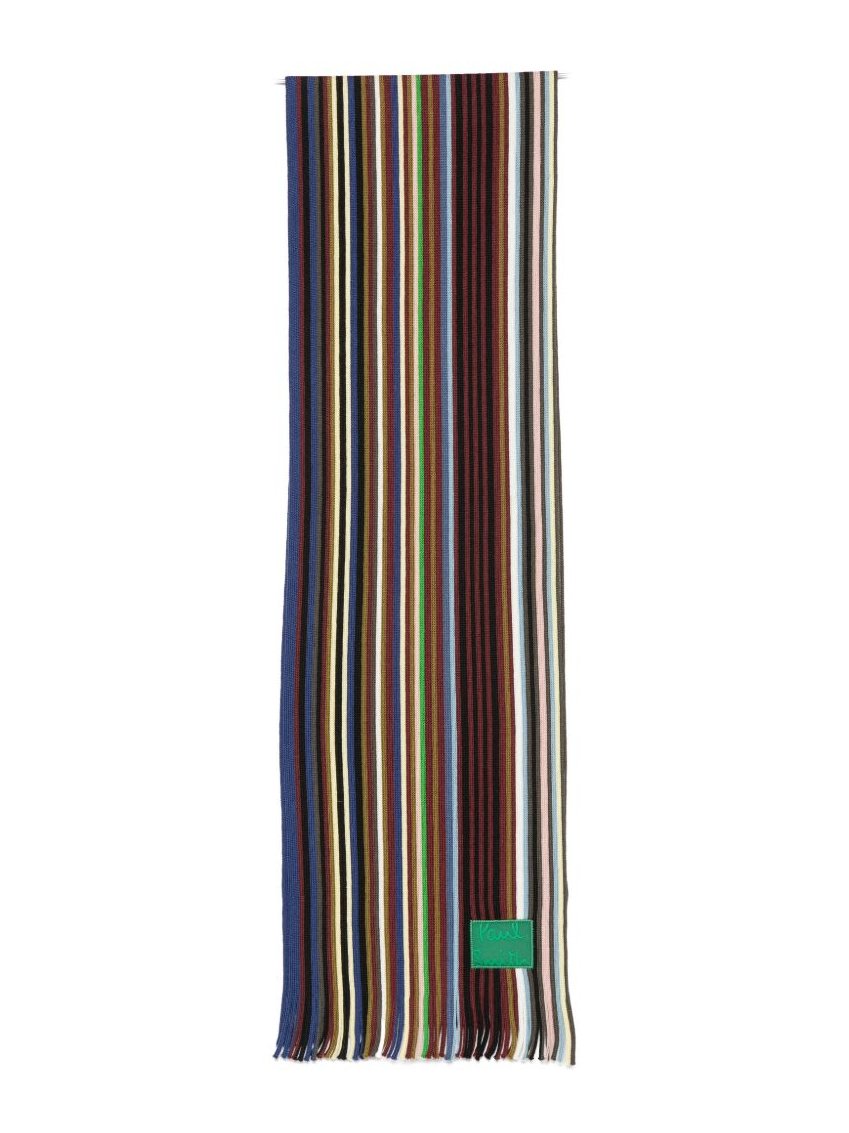 Paul Smith Artist Stripe Scarf — Navy by Paul Smith