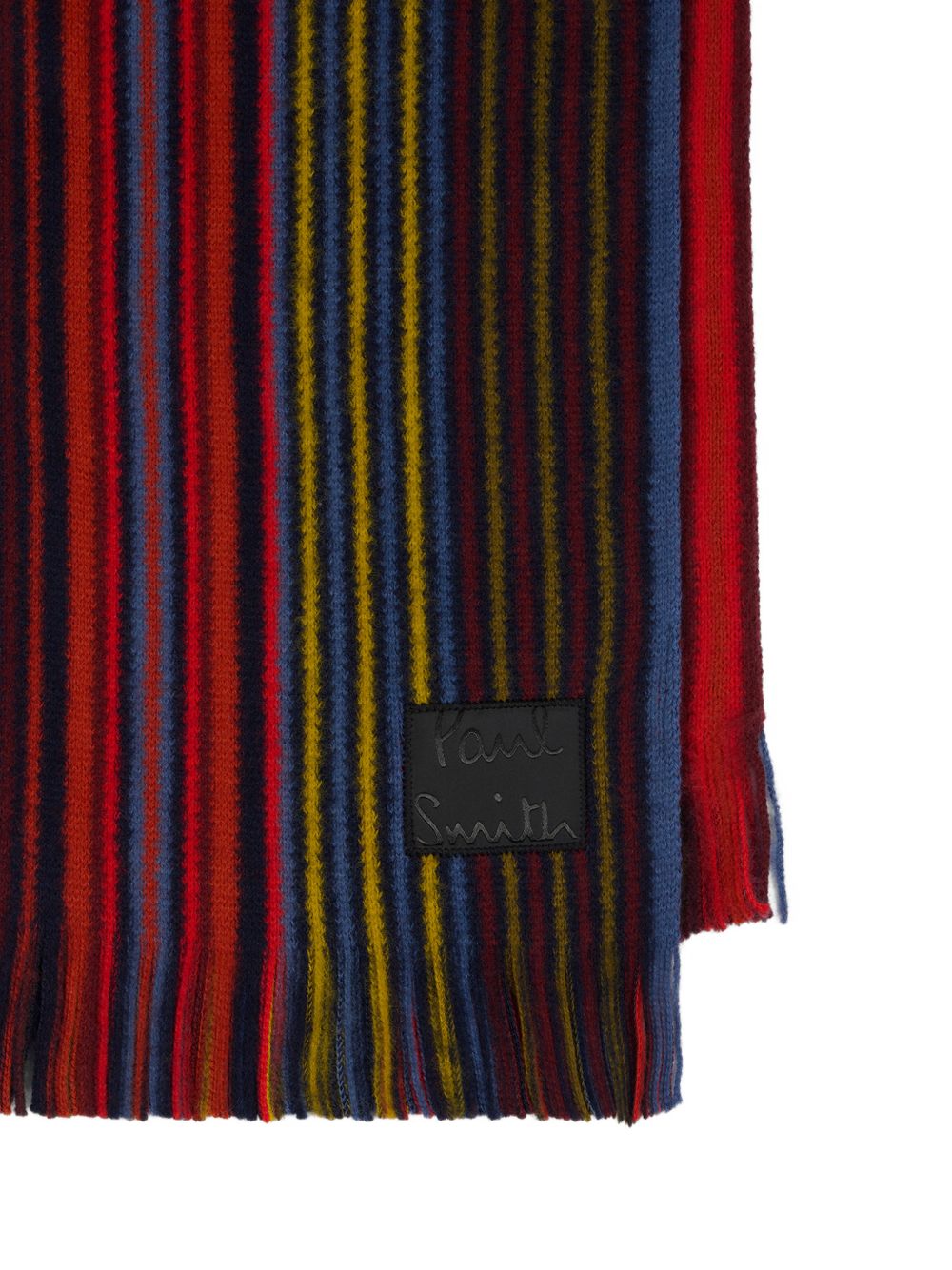 Paul Smith Multicolour Striped Scarf — Navy, view 2
