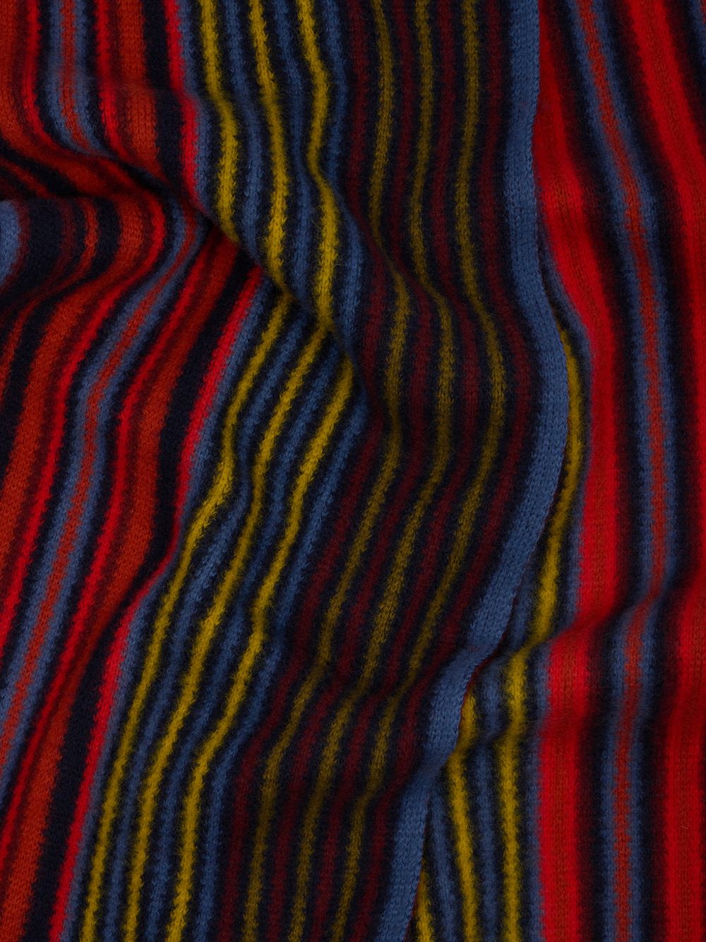 Paul Smith Multicolour Striped Scarf — Navy, view 3