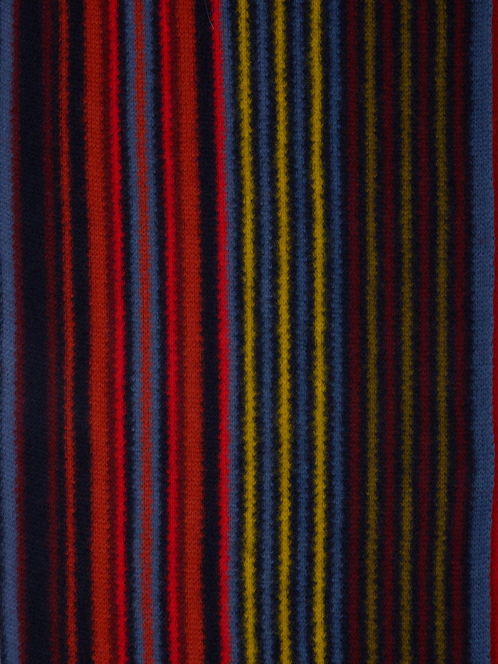 Paul Smith Multicolour Striped Scarf — Navy, view 4