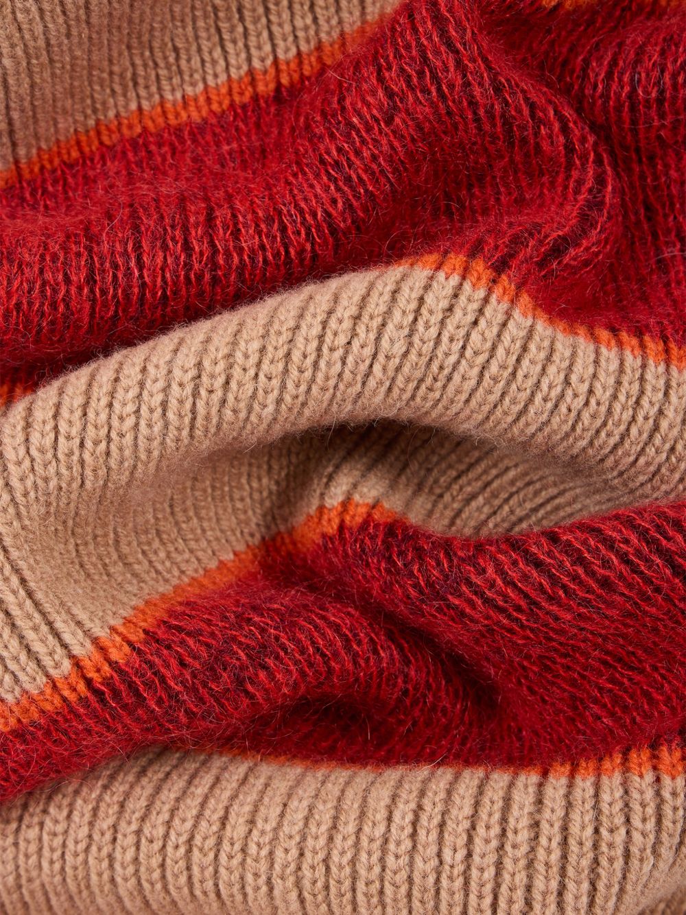 Paul Smith Striped Wool Scarf — Red, view 2