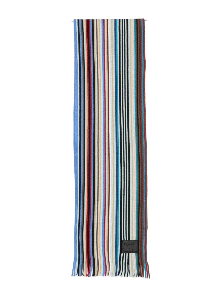 Paul Smith Artist Stripe Scarf — Royal Blue by Paul Smith