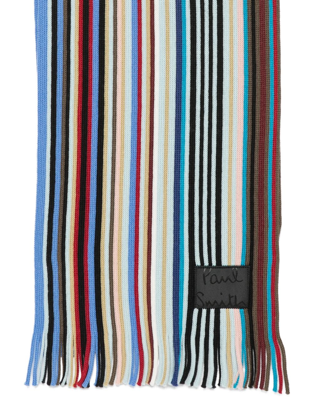 Paul Smith Artist Stripe Scarf — Royal Blue, view 2