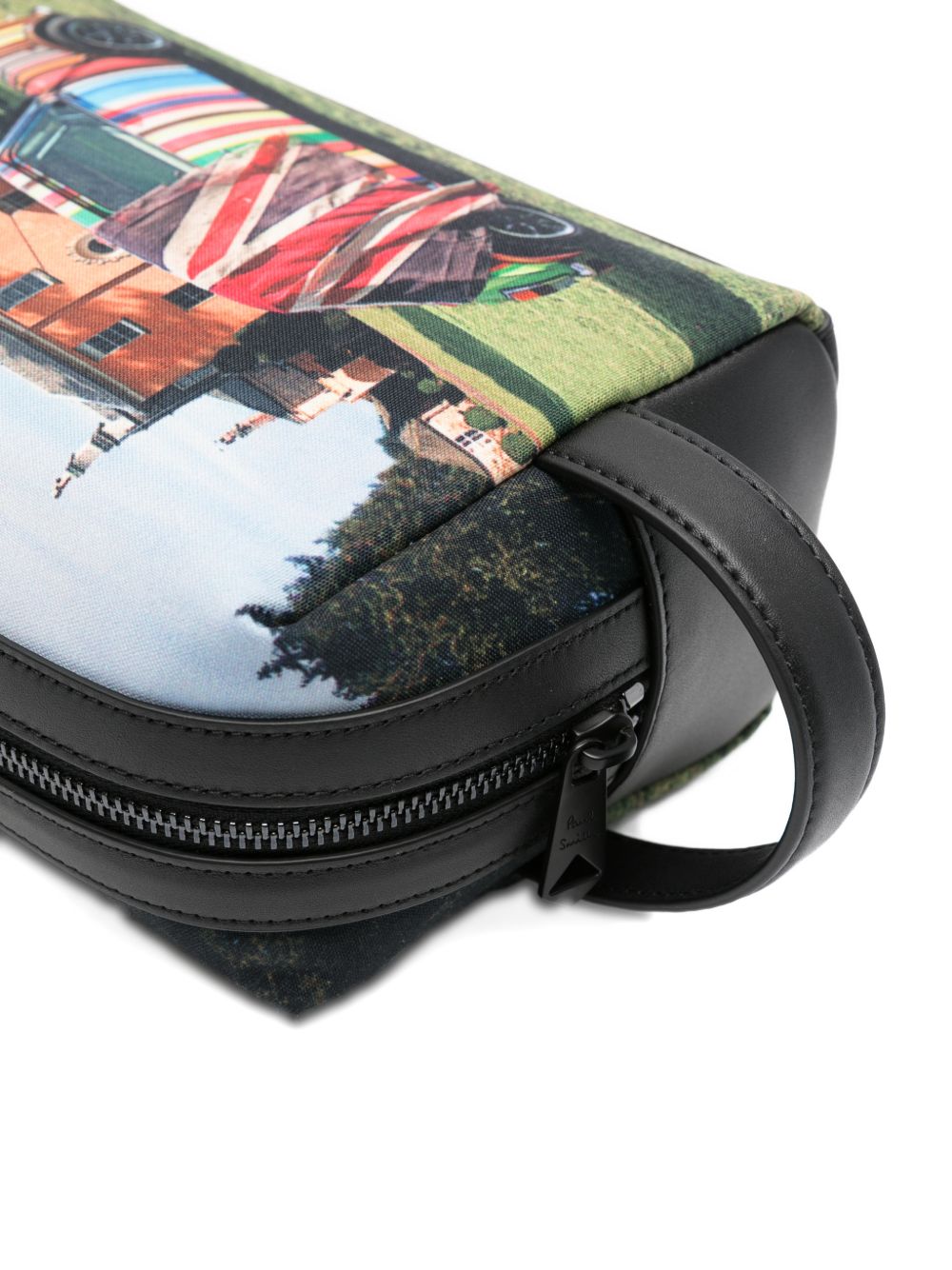 Paul Smith Graphic Print Travel Wallet — black, view 2