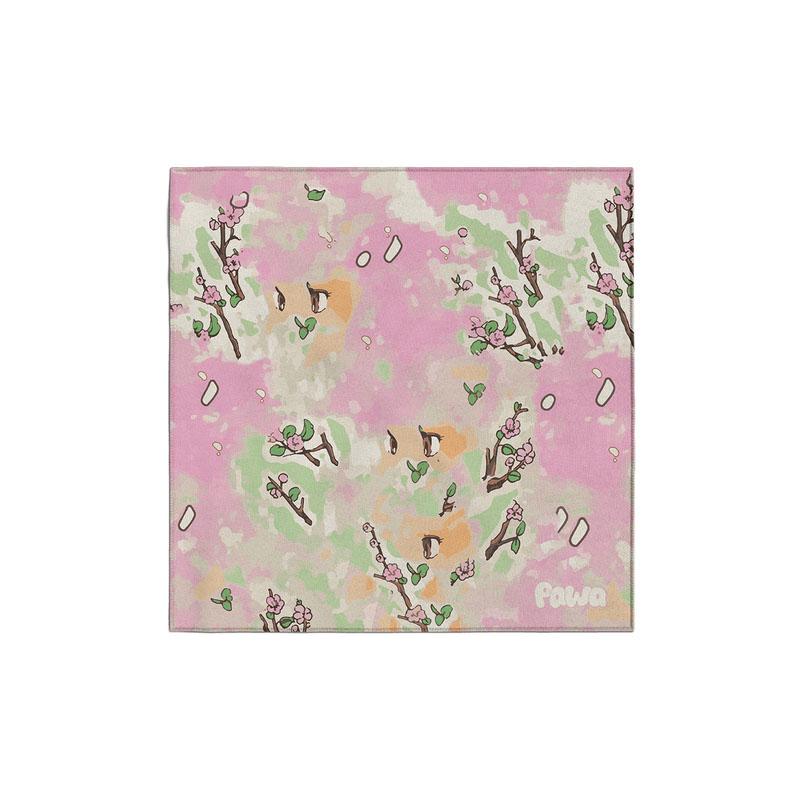 Pawa Speed Sports Floral-Print Cotton-Blend Scarf — Red by Pawa Speed Sports