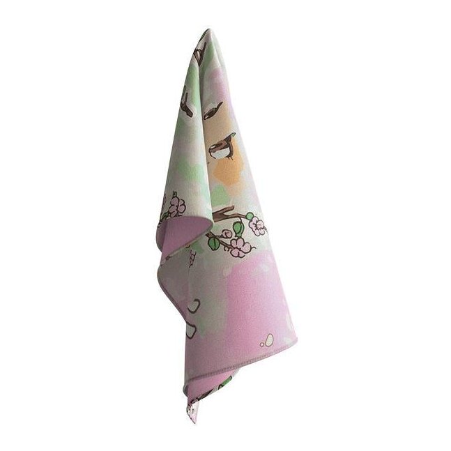 Pawa Speed Sports Floral-Print Cotton-Blend Scarf — Red, view 2