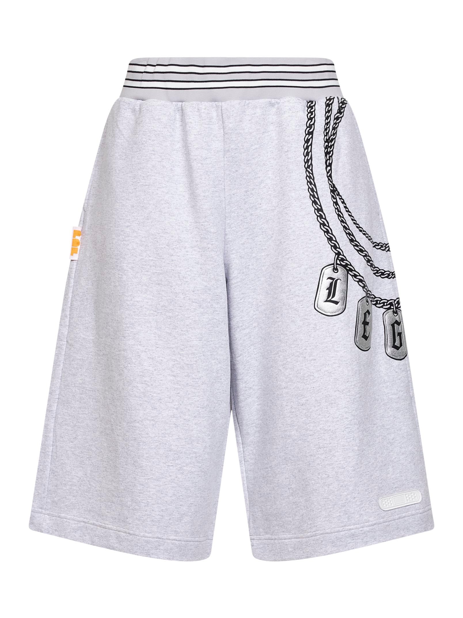 Pdf Chain-Print Jersey Bermudas — Gray by Pdf