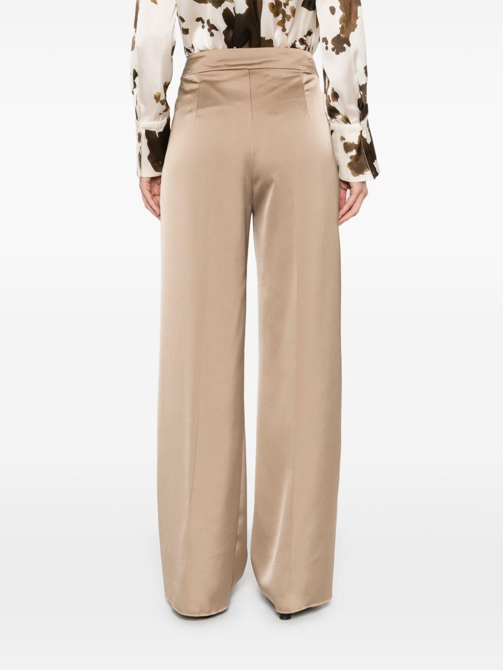 Pennyblack High-Waist Straight-Leg Trousers — Beige by Pennyblack