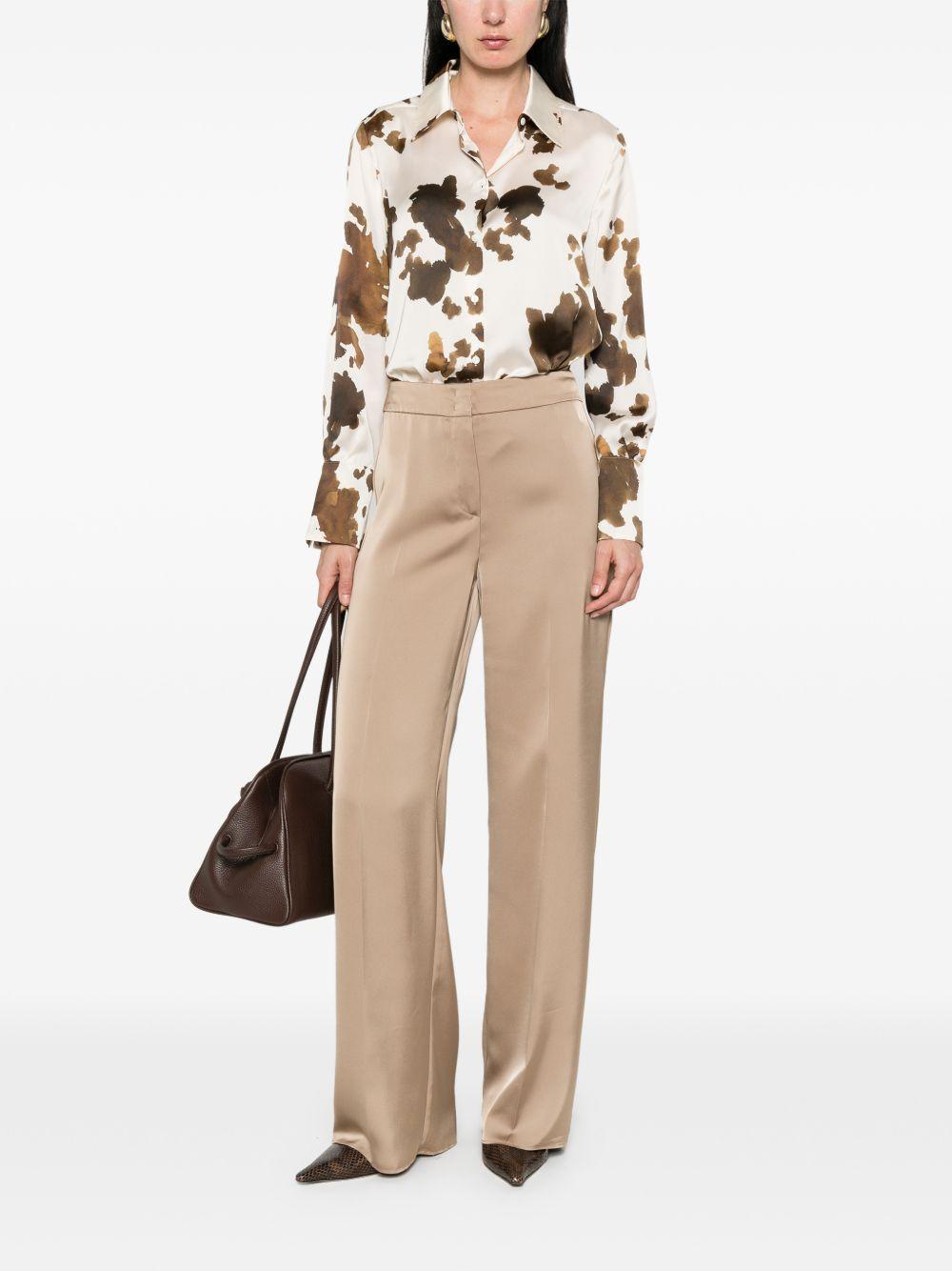Pennyblack High-Waist Straight-Leg Trousers — Beige, view 5