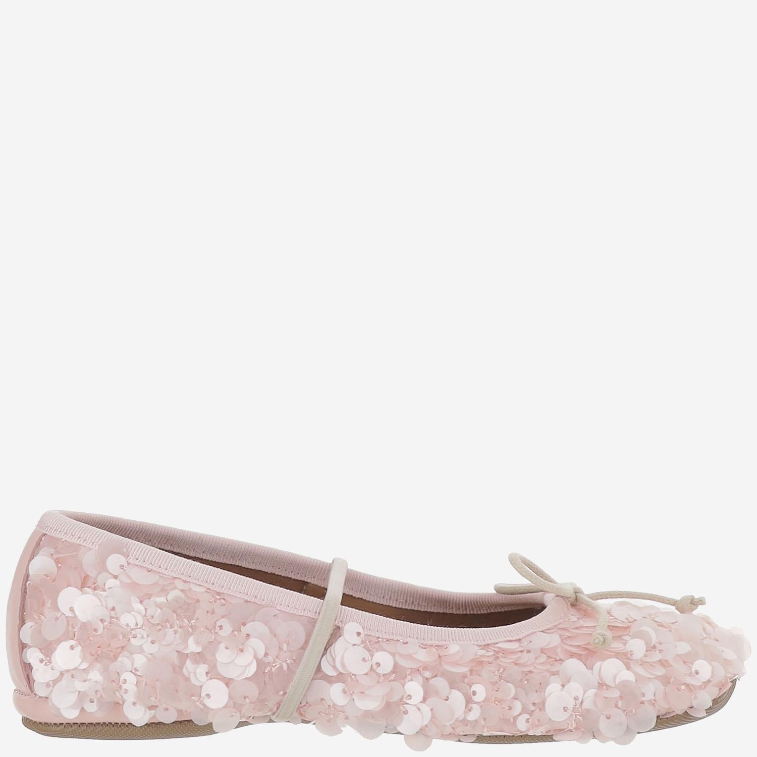 PèPè Sequin-Embellished Ballerina Flat — Pink by PèPè