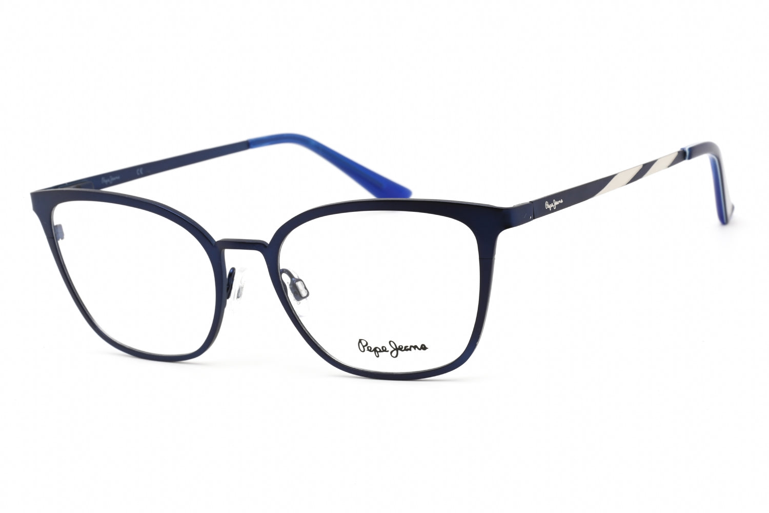 Pepe Jeans PJ1336 Cat-Eye Metal Frame Eyeglasses — Blue by Pepe Jeans