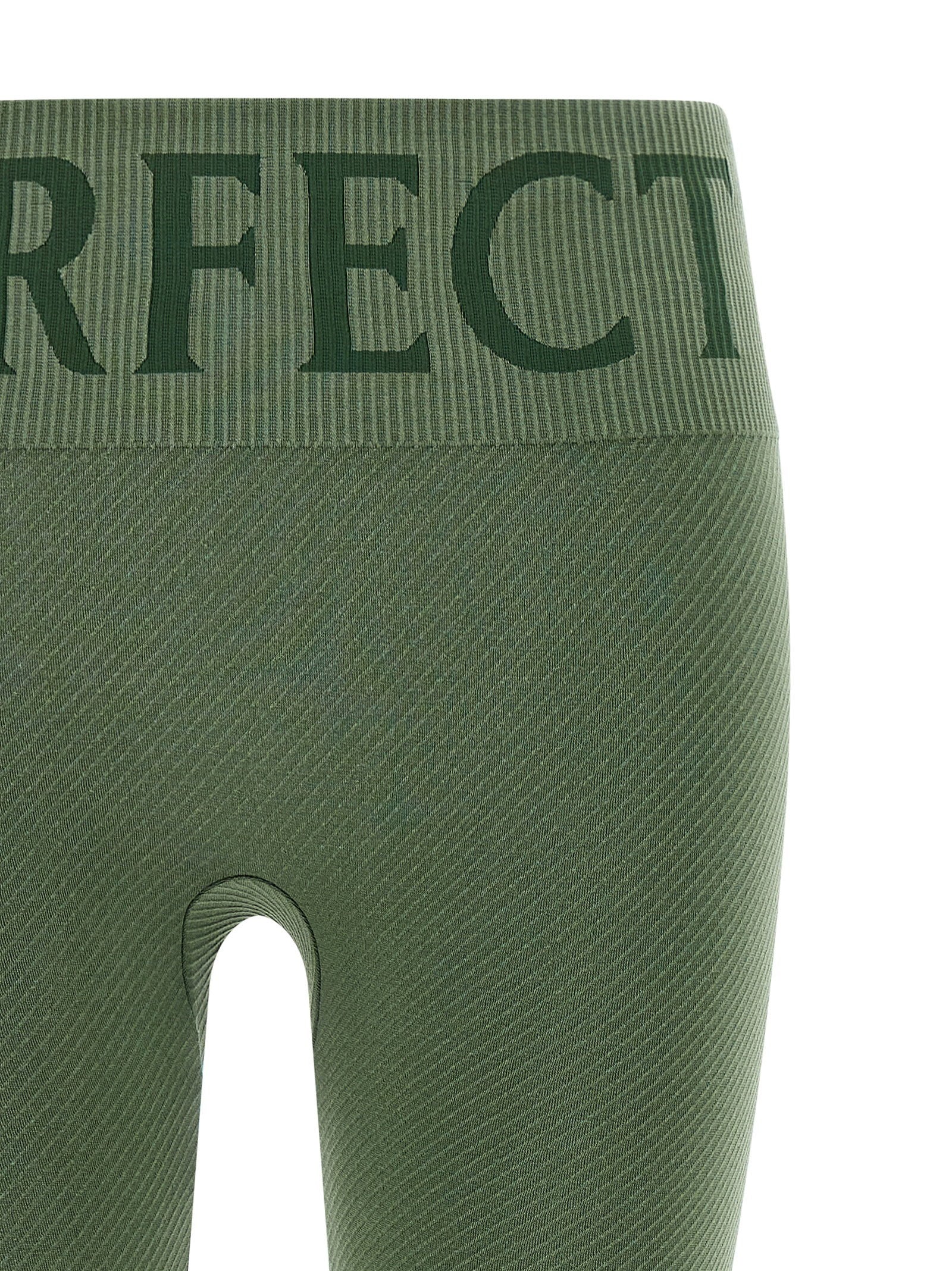 Perfect Moment Thermal Seamless Leggings — Green, view 3