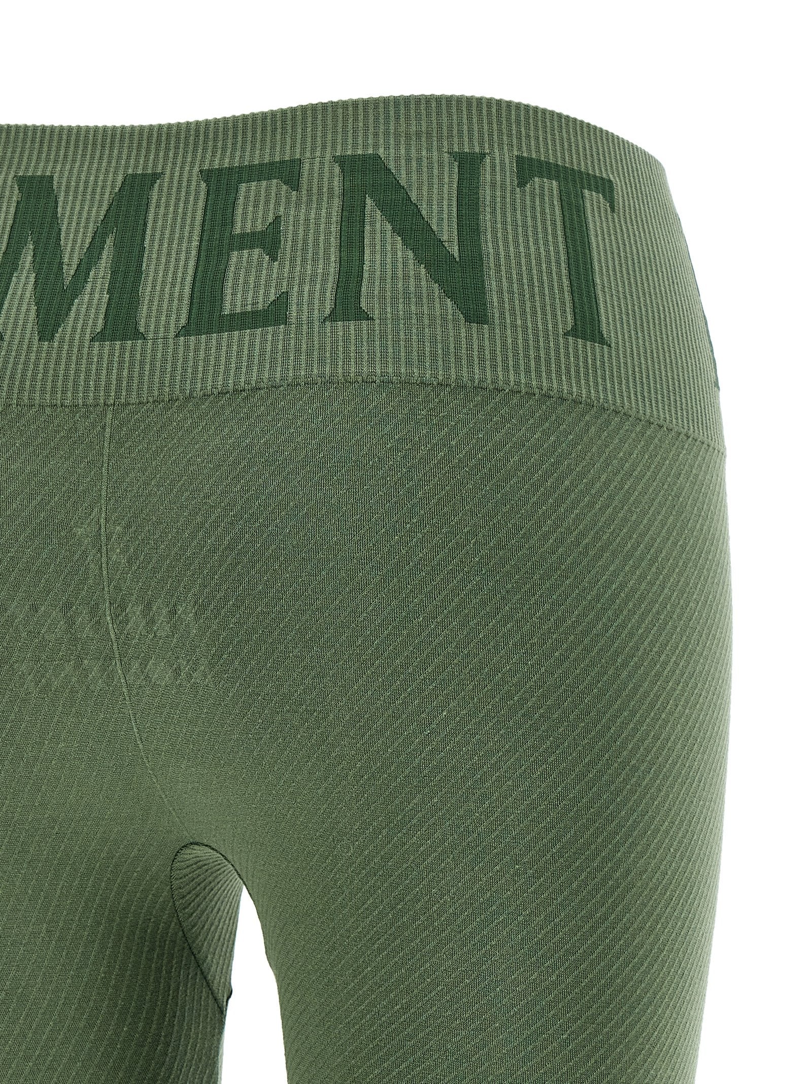Perfect Moment Thermal Seamless Leggings — Green, view 4