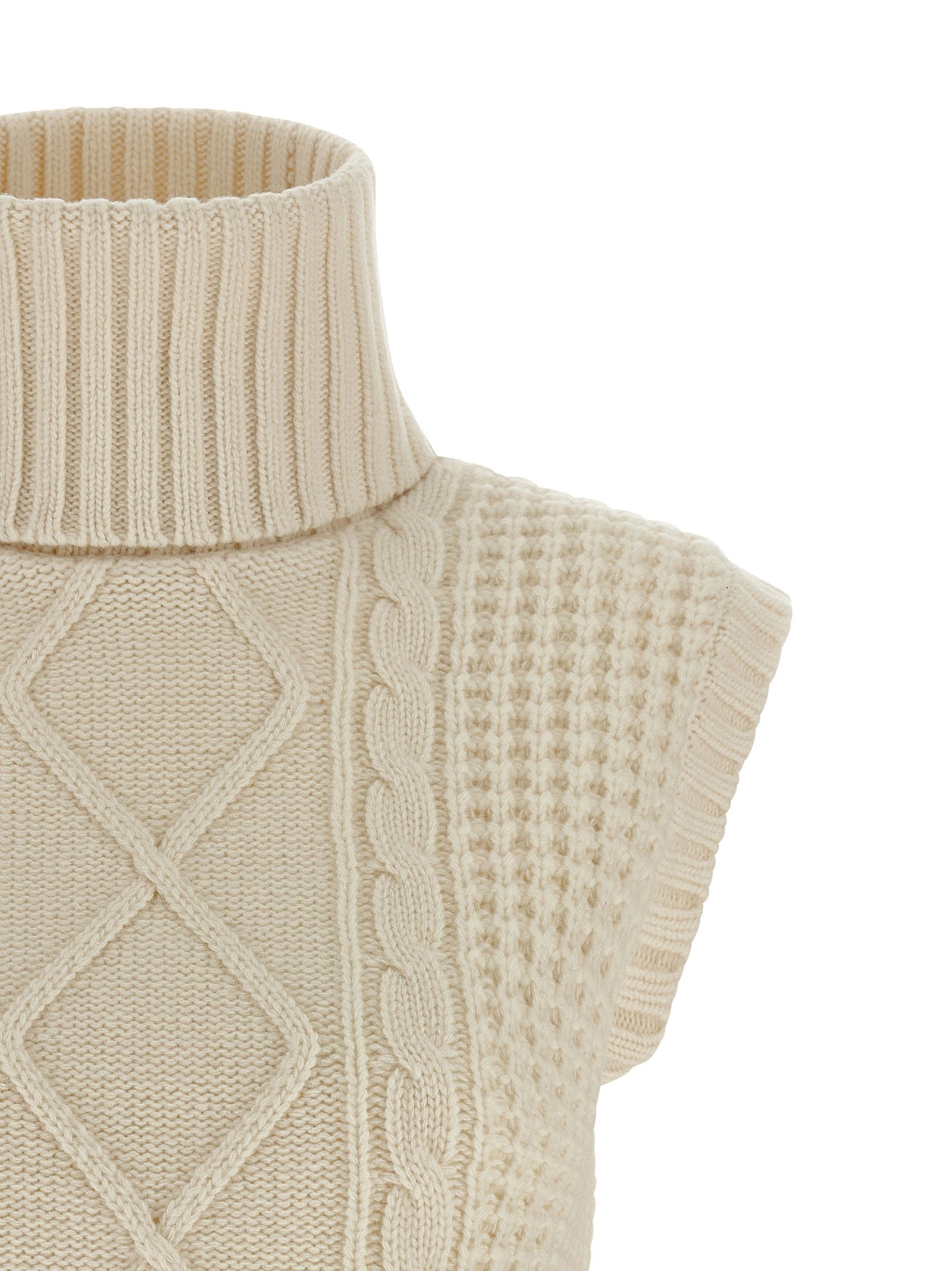 Perfect Moment Crystal Vest — Cream, view 3
