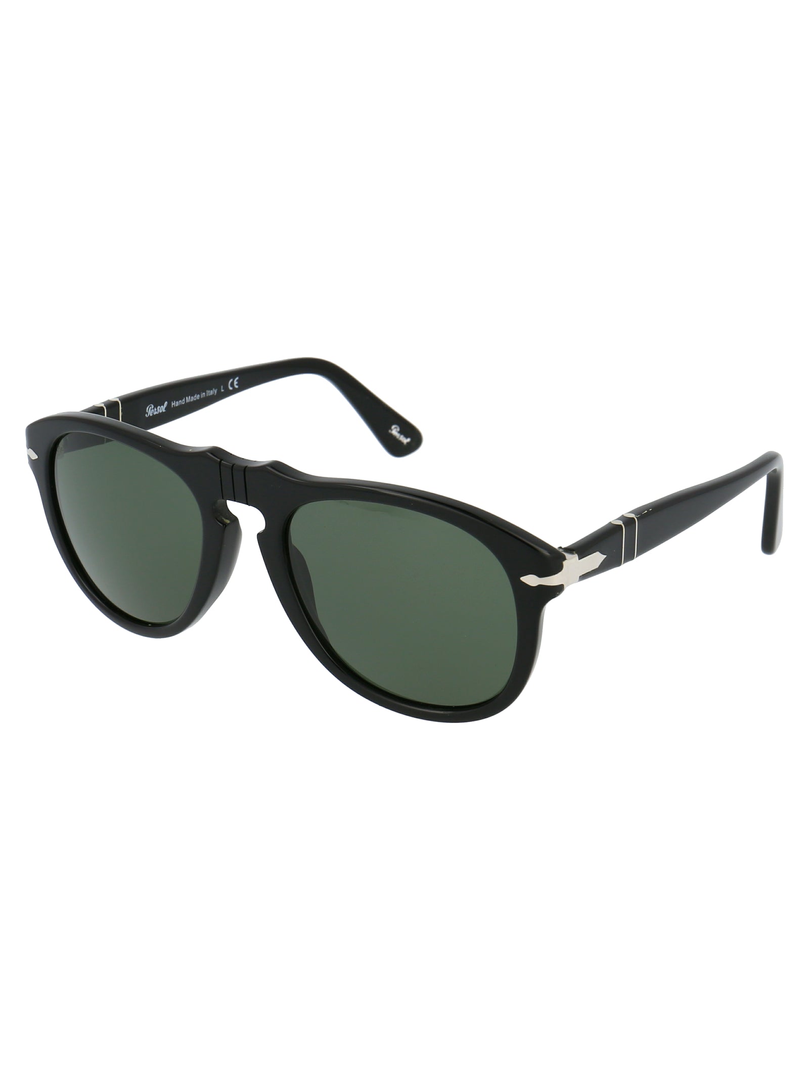 Persol 0PO0649 Classic Acetate Sunglasses — Black, view 2