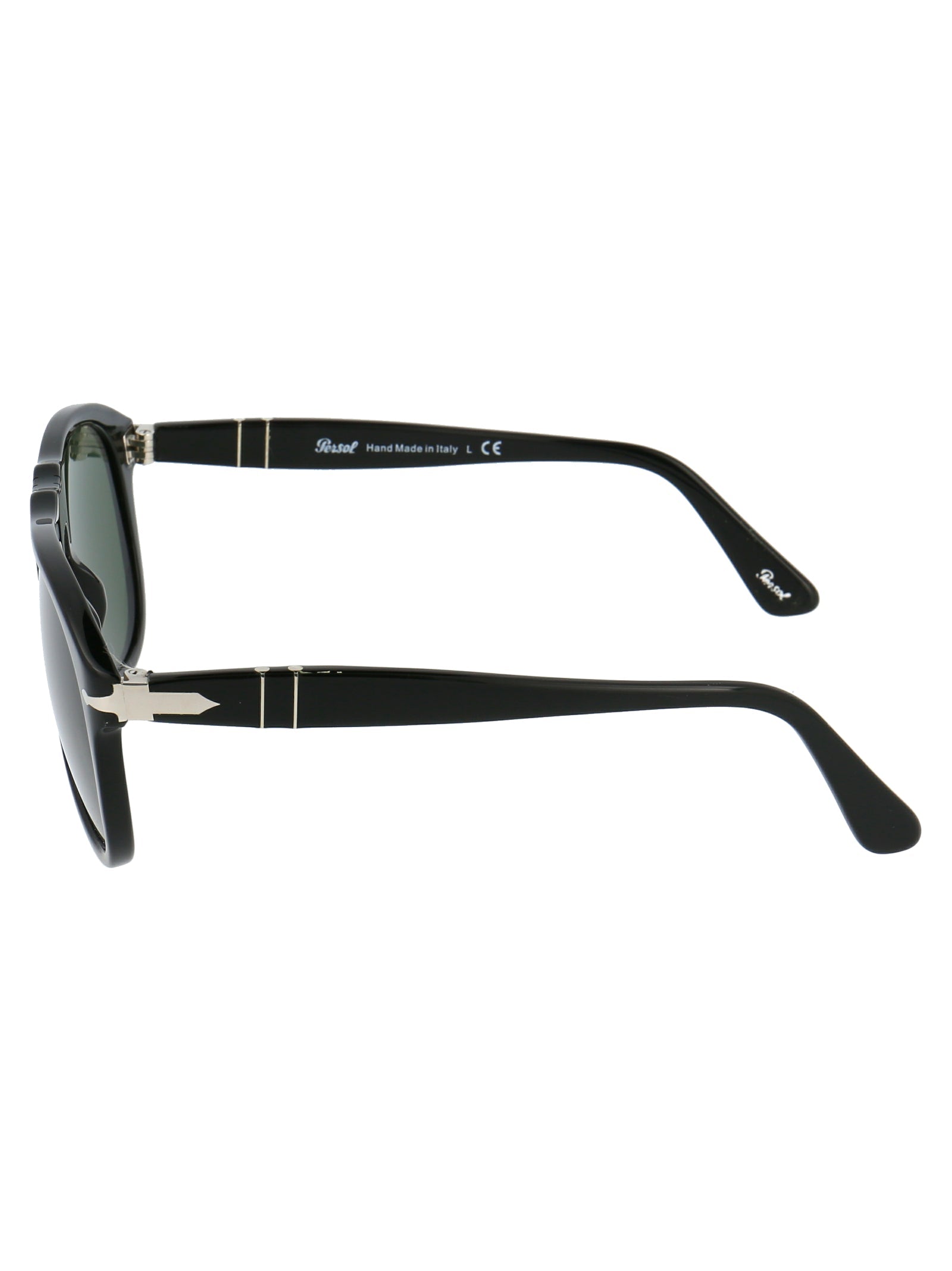 Persol 0PO0649 Classic Acetate Sunglasses — Black, view 3