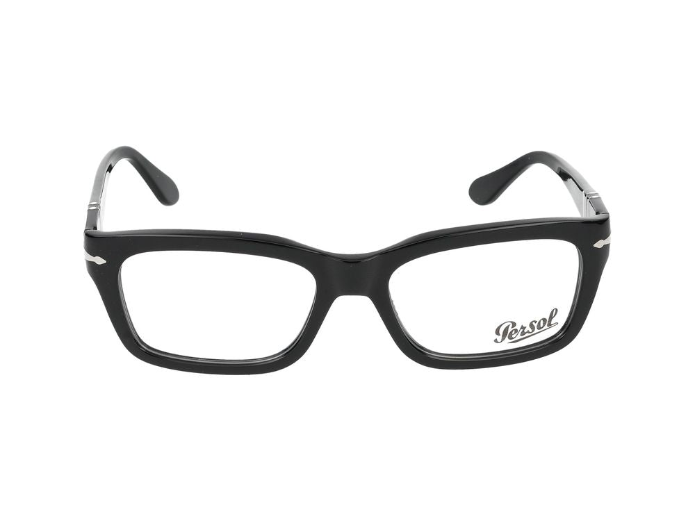 Persol 0PO3301V Acetate Rectangular Eyeglasses — Black, view 4