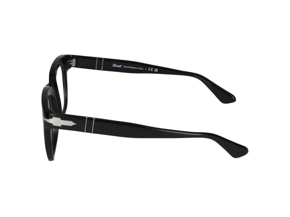 Persol 0PO3325V Classic Square-Frame Eyeglasses — Black, view 2