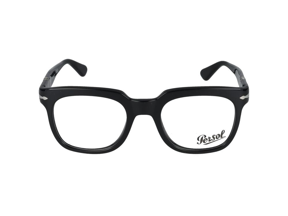 Persol 0PO3325V Classic Square-Frame Eyeglasses — Black, view 4