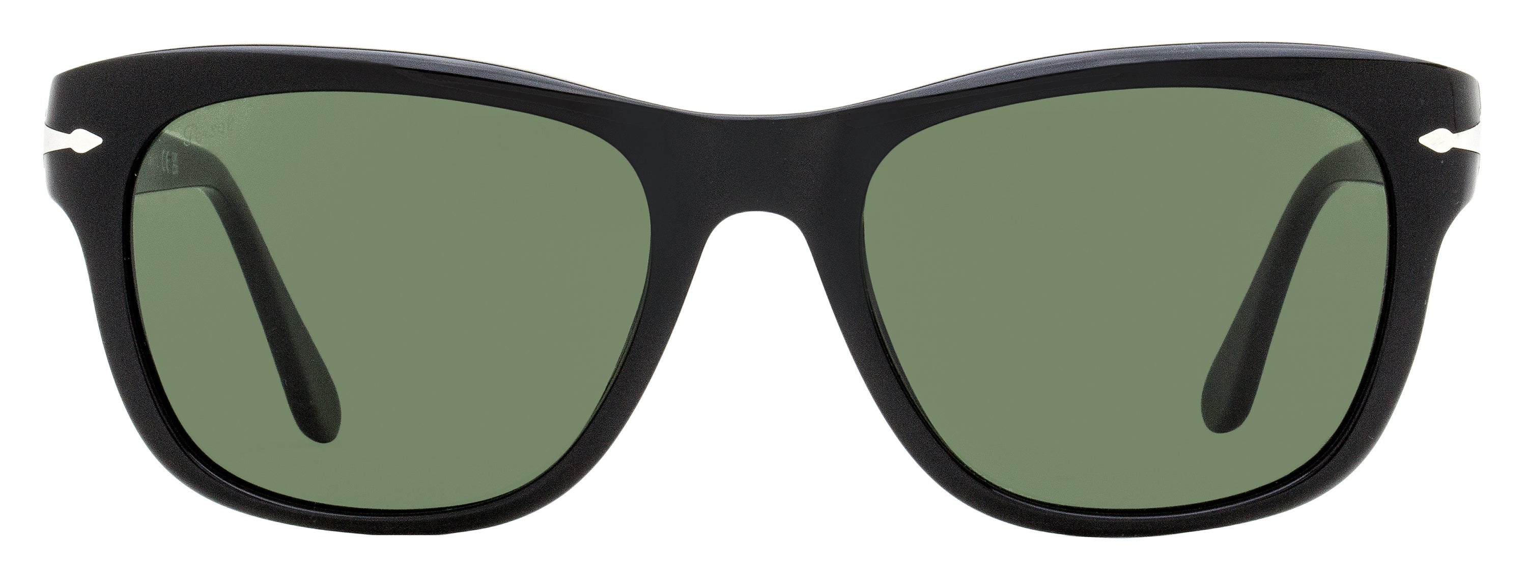 Persol PO3313S Square Acetate Sunglasses — Black, view 2