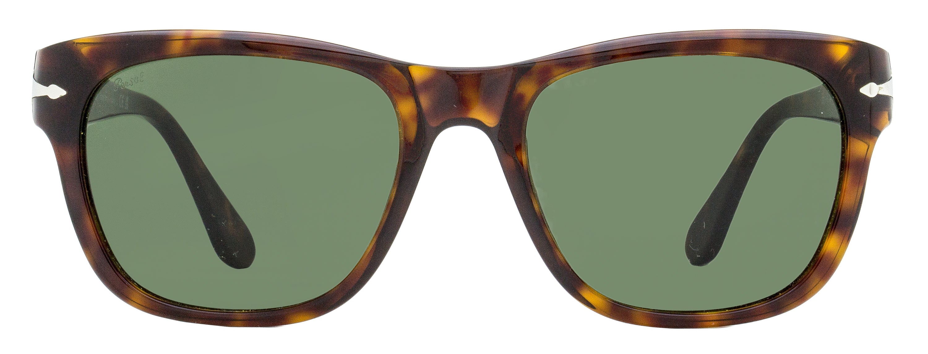 Persol PO3313S Square Acetate Sunglasses — Brown, view 2