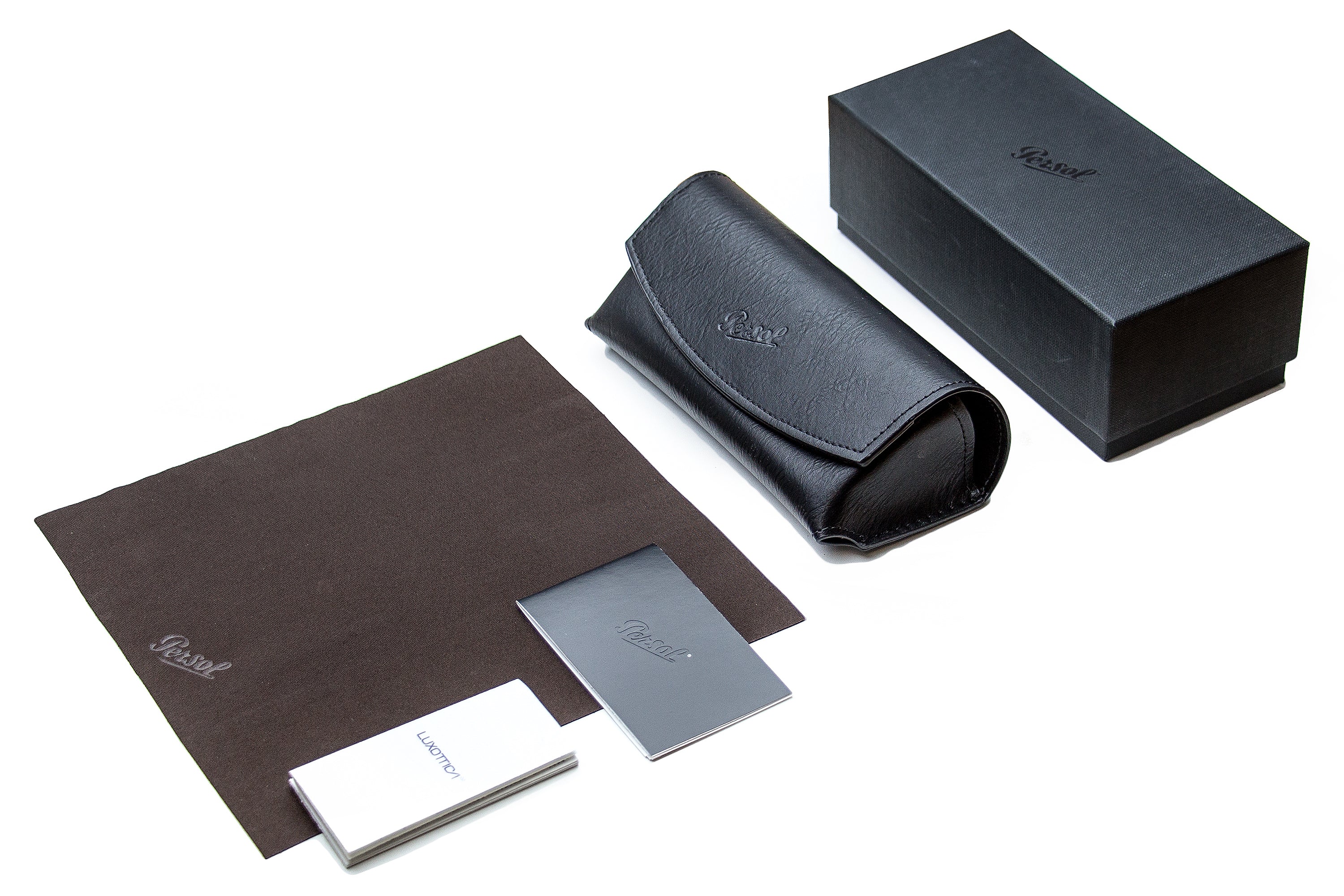 Persol PO3313S Square Acetate Sunglasses — Brown, view 3