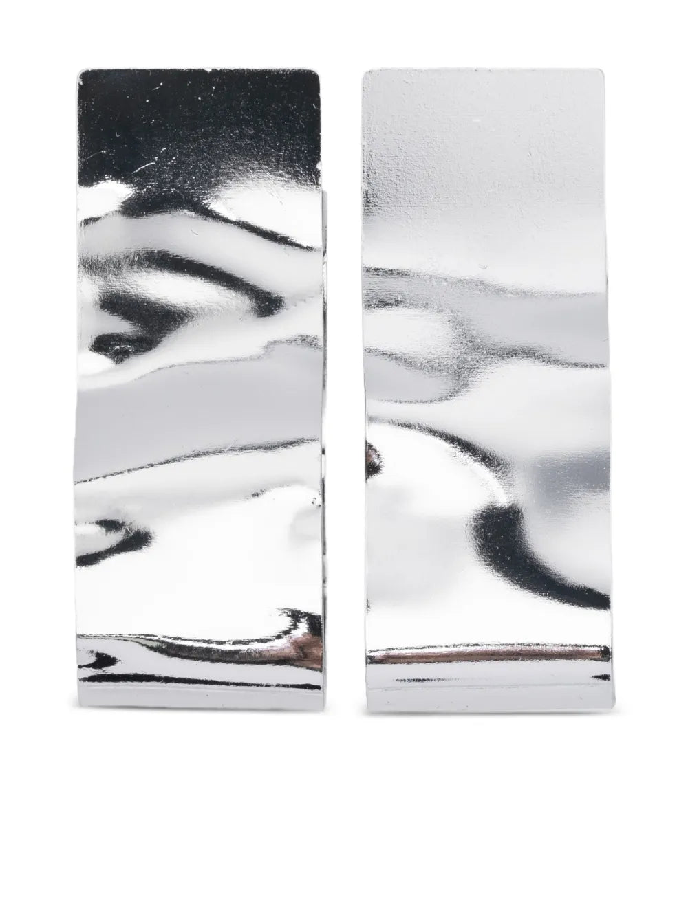 Peserico Forged Silver-Tone Earrings — Silver by Peserico