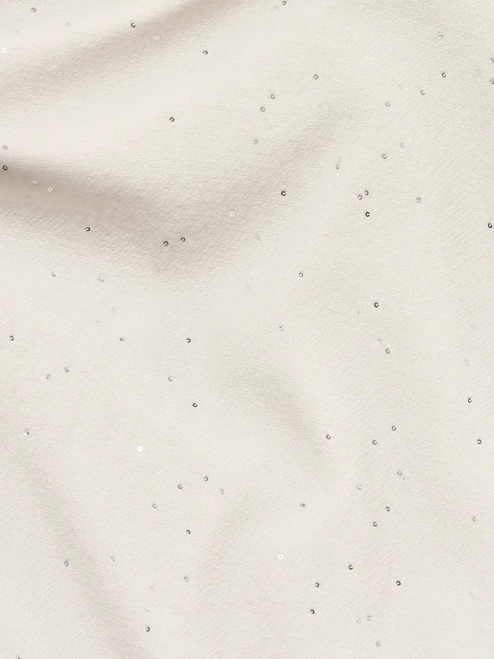Peserico Sequin-Embellished Frayed Scarf — Beige, view 2