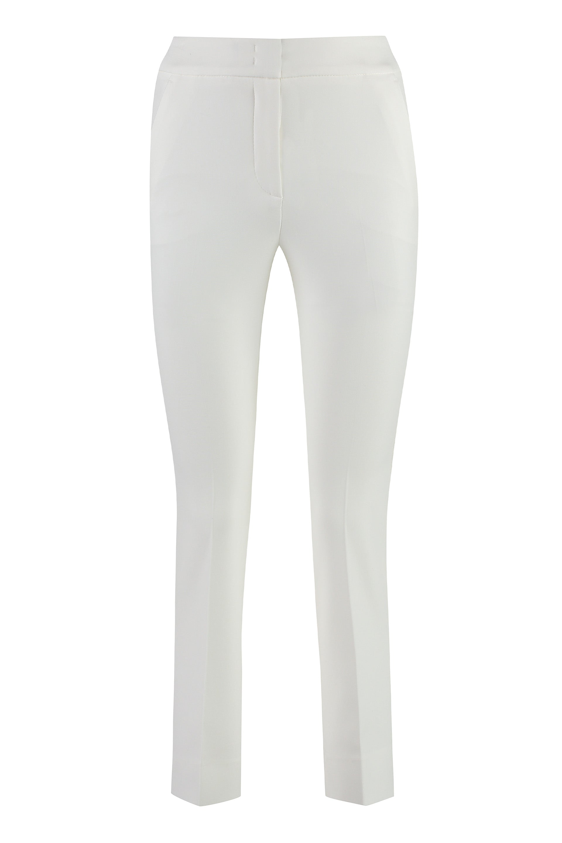 Peserico Cropped Trousers — White by Peserico