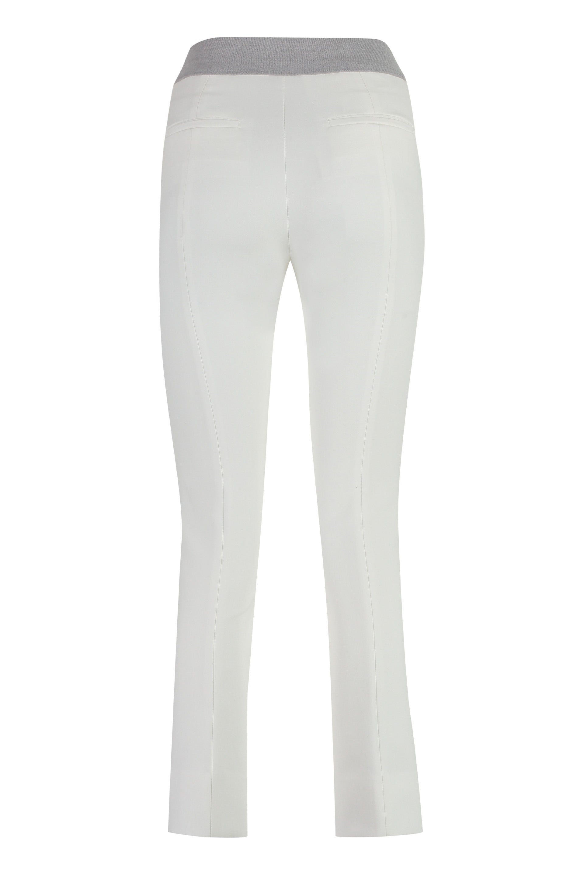 Peserico Cropped Trousers — White, view 2