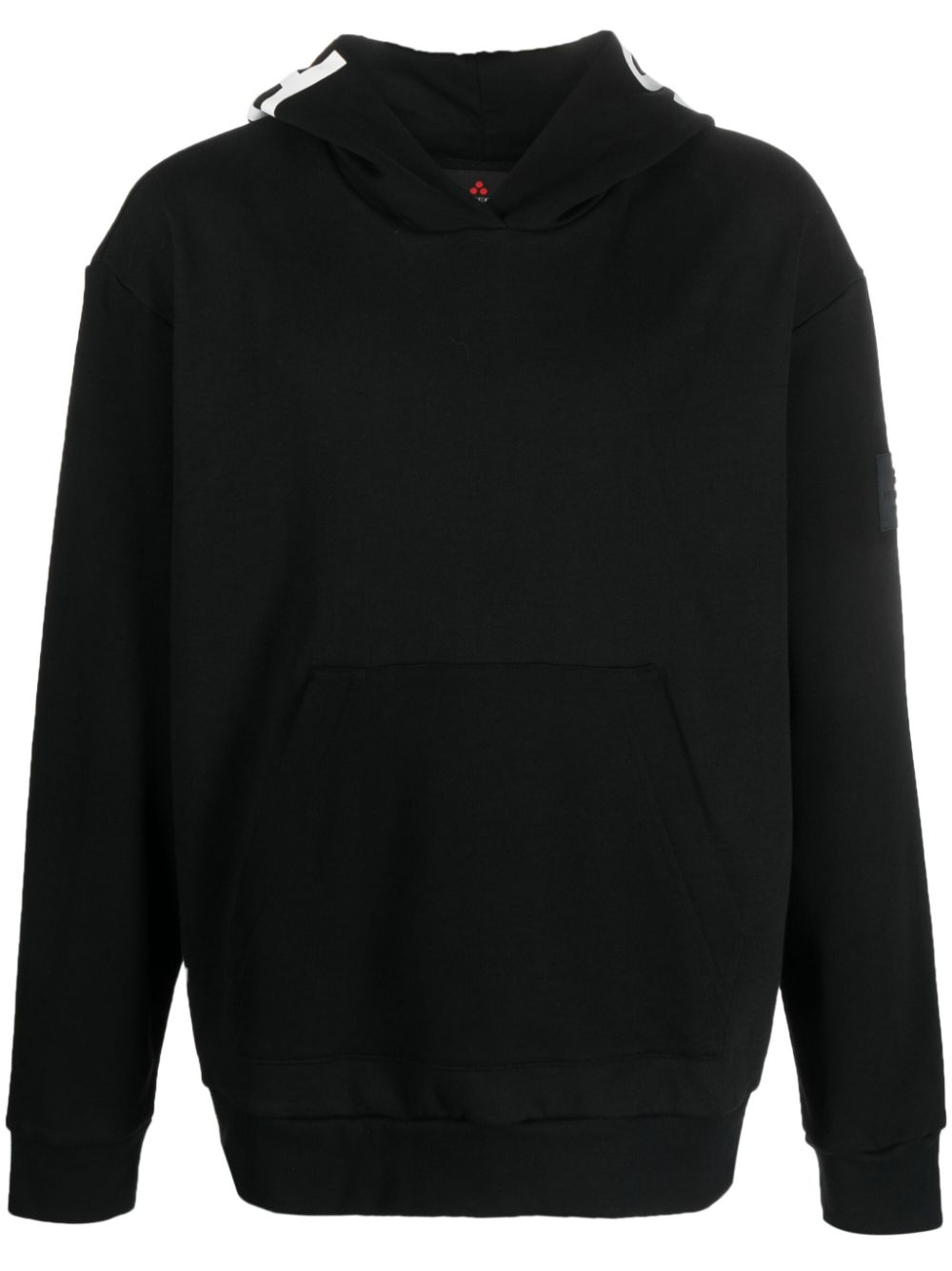 Peuterey Logo-Print Cotton Hoodie — Black by Peuterey