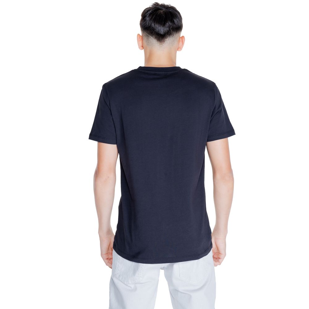 Peuterey Cotton Crew Neck T-Shirt — Navy, view 2