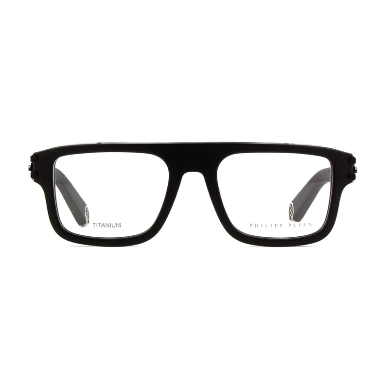 Philipp Plein Square Frame Eyeglasses — Black, view 2