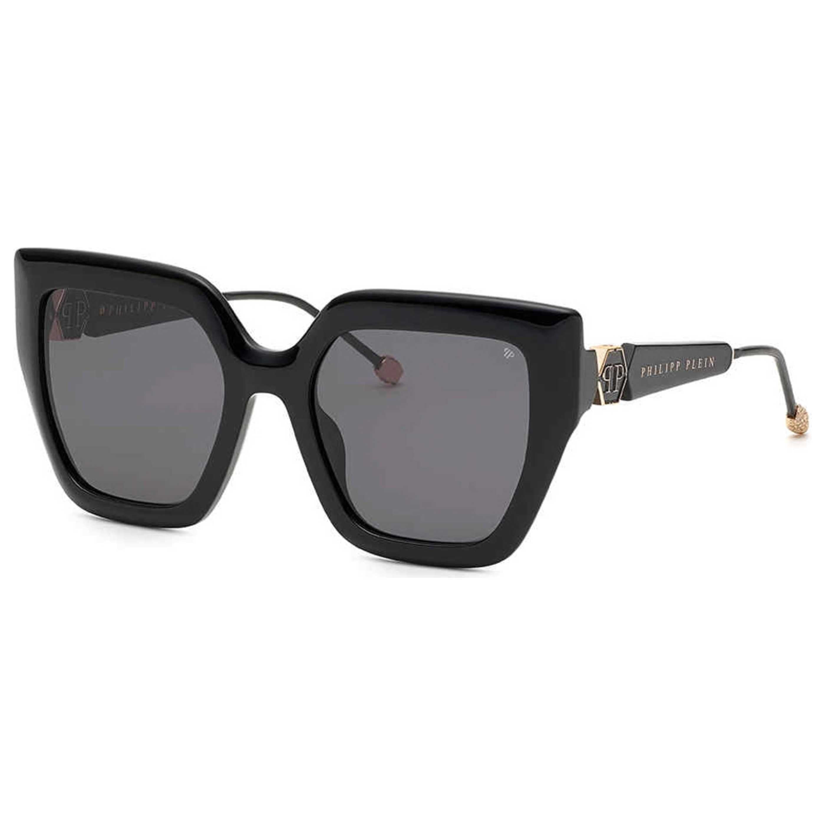 Philipp Plein SPP064S0700 Oversized Square Sunglasses — Black by Philipp Plein
