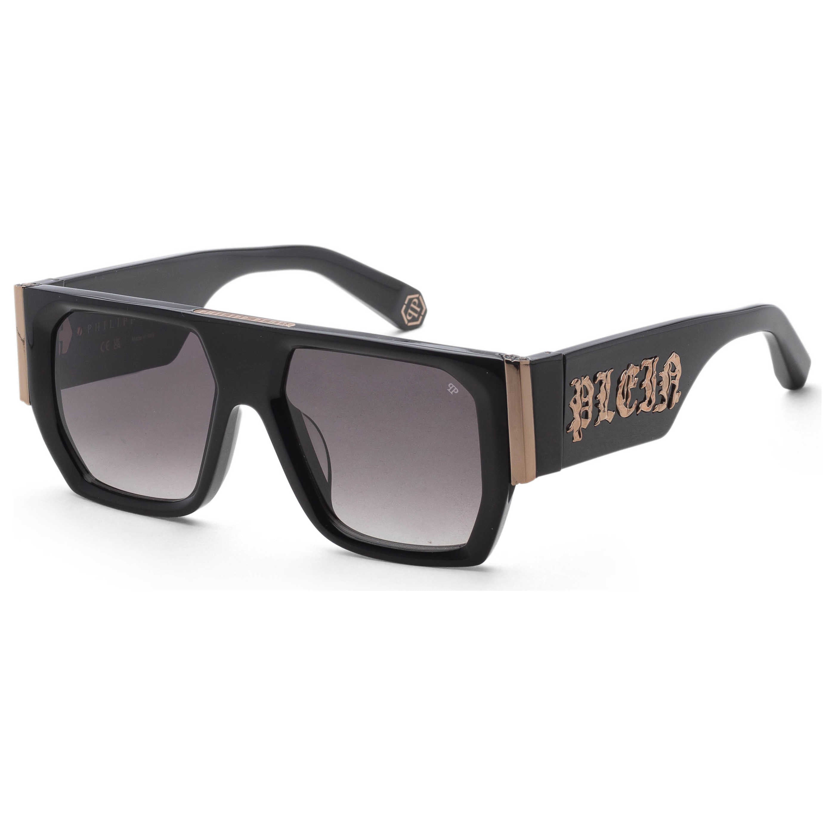Philipp Plein SPP094M540700 Gradient-Tinted Square Sunglasses — Black by Philipp Plein