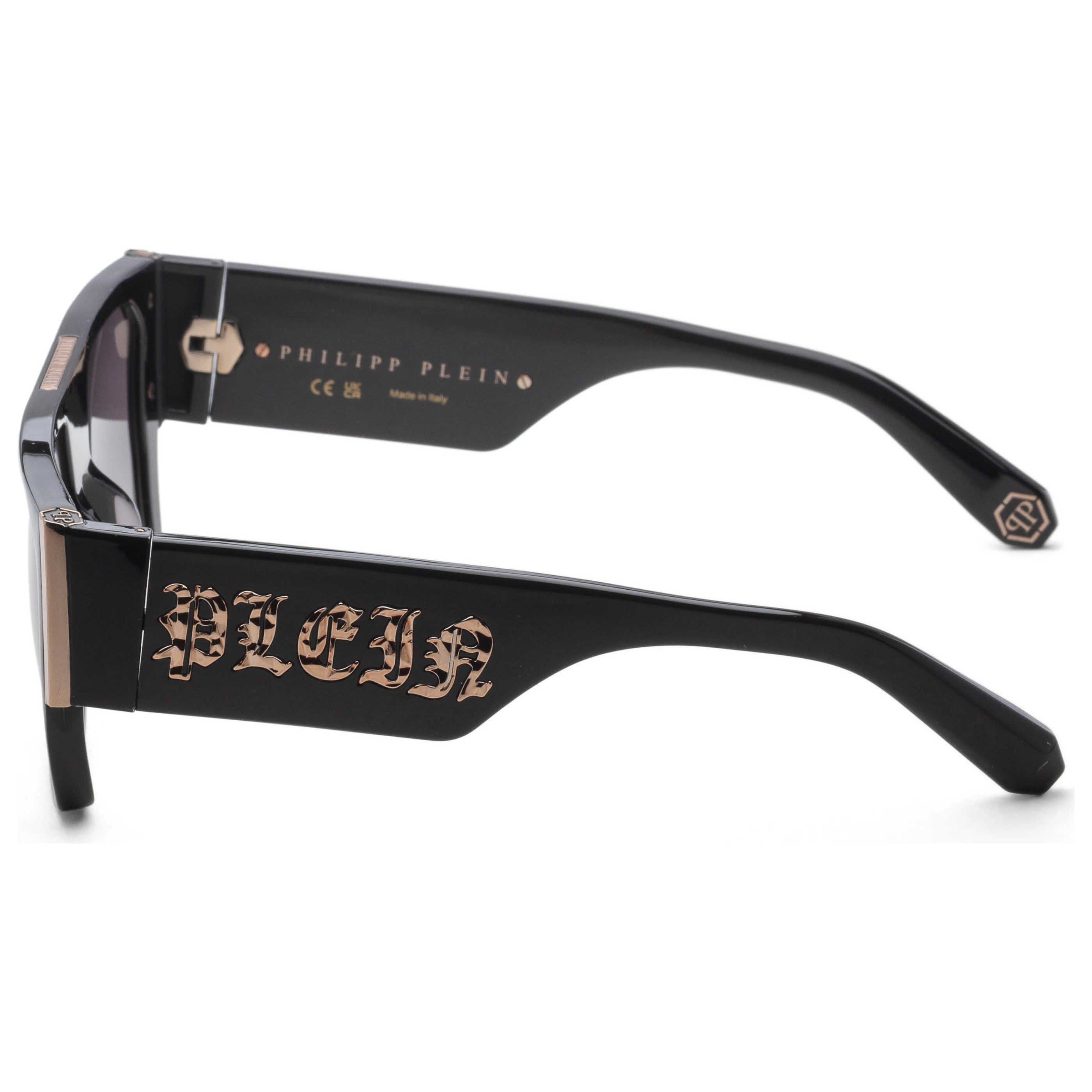 Philipp Plein SPP094M540700 Gradient-Tinted Square Sunglasses — Black, view 2