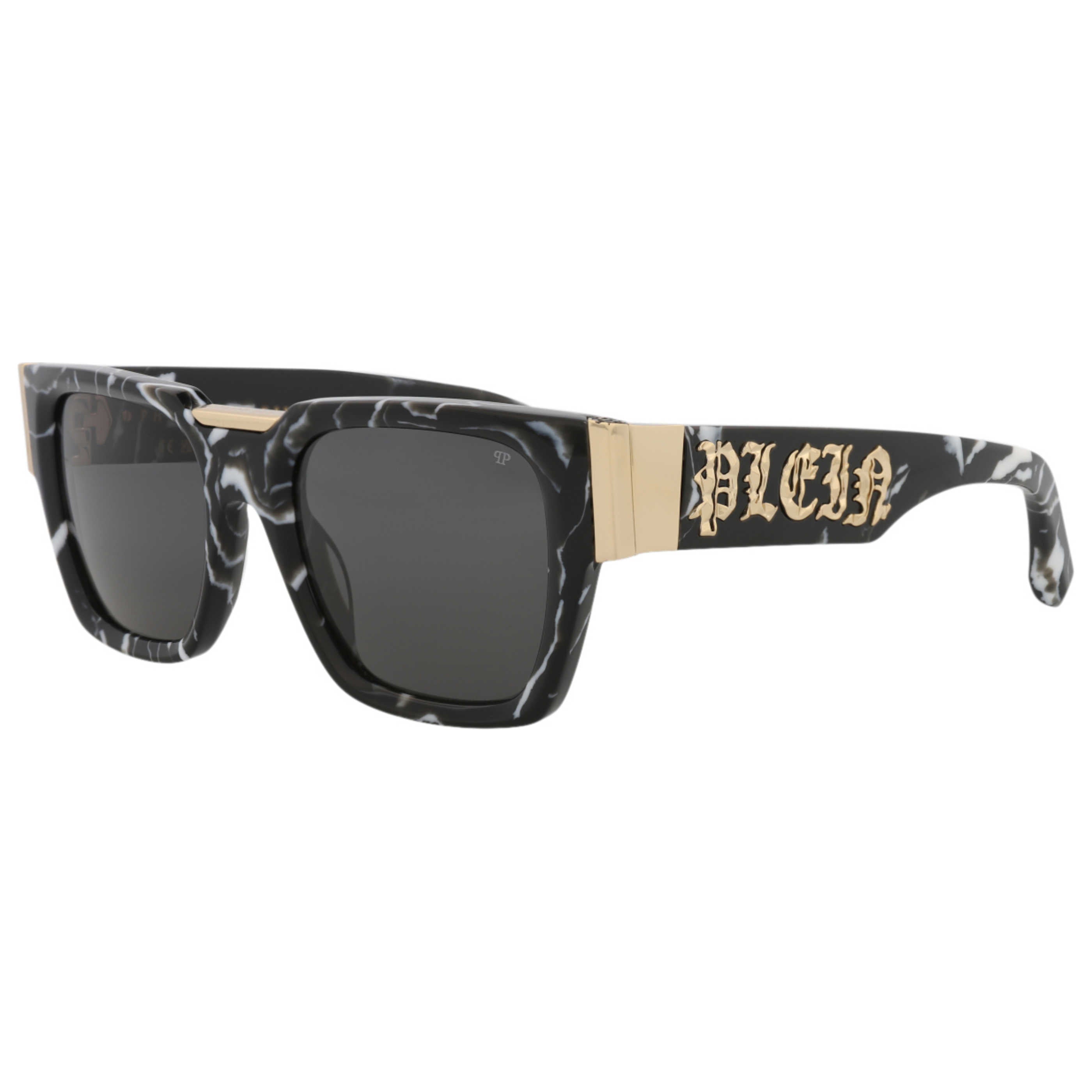 Philipp Plein SPP095M520Z21 Marbled Frame Sunglasses — Black by Philipp Plein