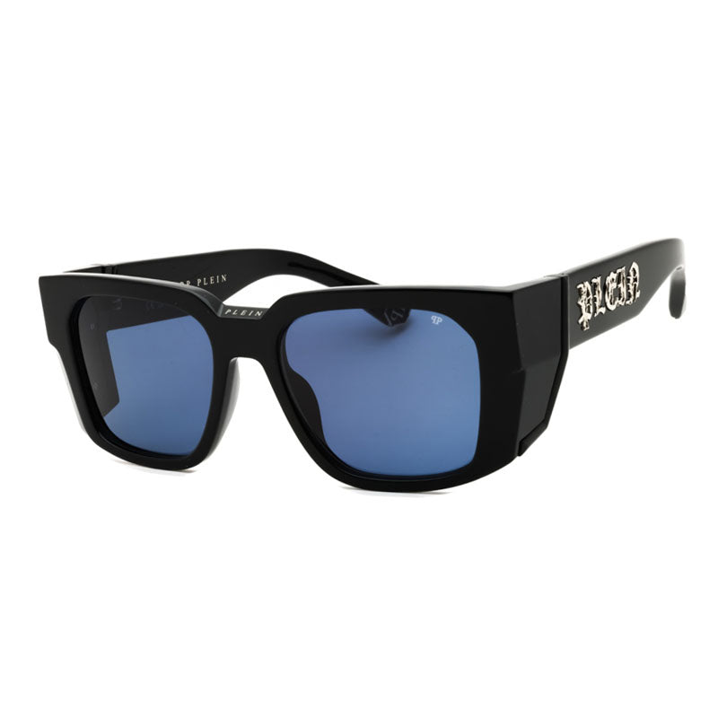 Philipp Plein SPP130M700Y Blue Lens Sunglasses — Black by Philipp Plein