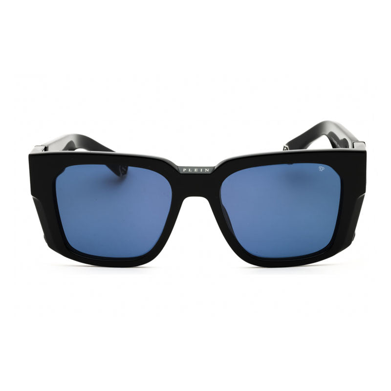 Philipp Plein SPP130M700Y Blue Lens Sunglasses — Black, view 2