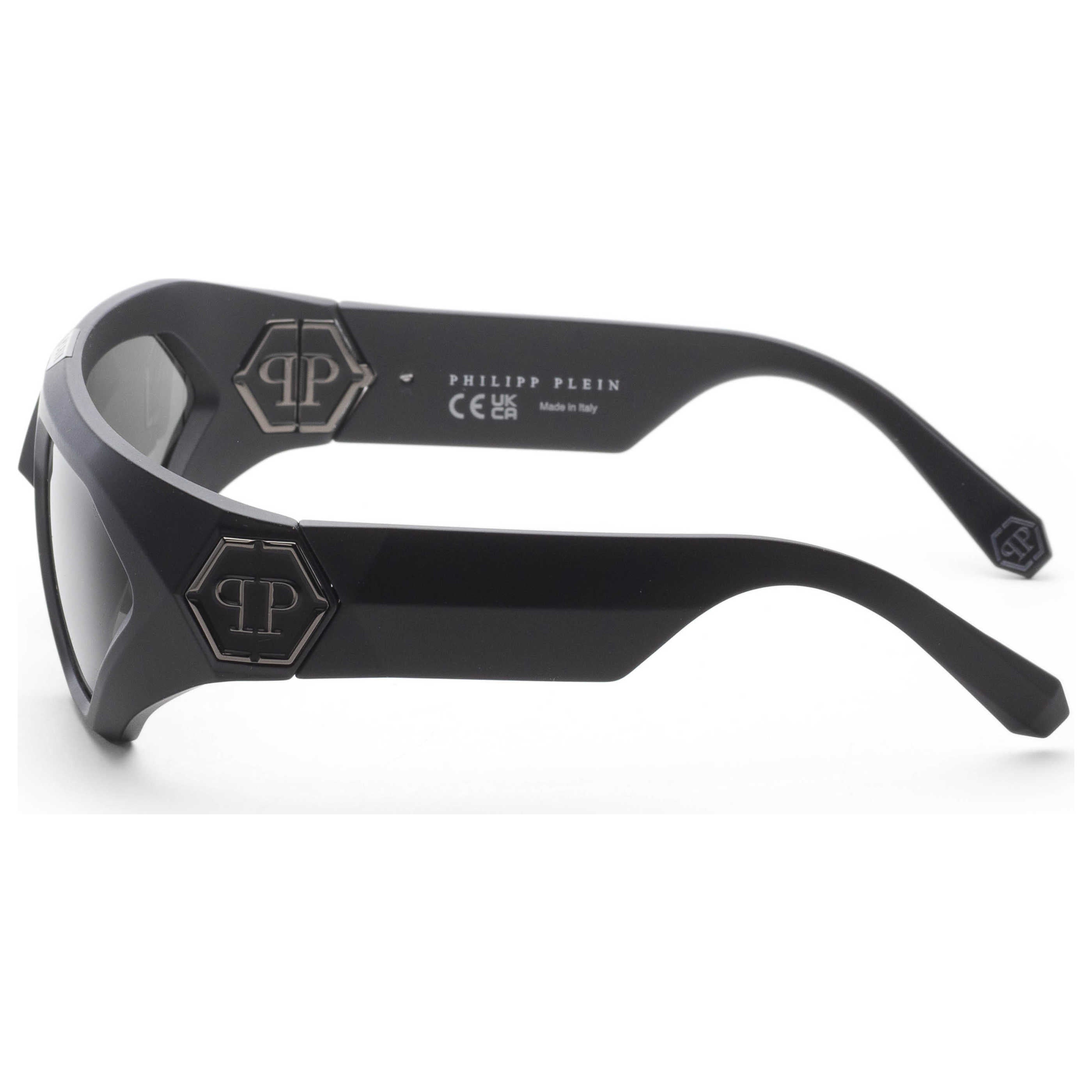 Philipp Plein SPP153580U28 Matte Black Aviator Sunglasses — Black, view 2