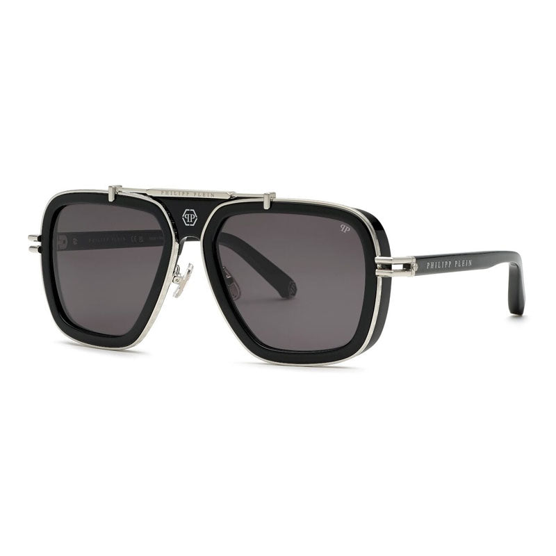 Philipp Plein Aviator Full Rim Sunglasses — Black by Philipp Plein