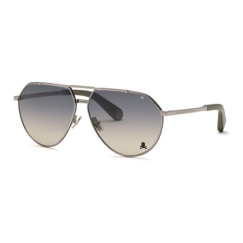 Philipp Plein Aviator Full Rim Sunglasses — Gray by Philipp Plein